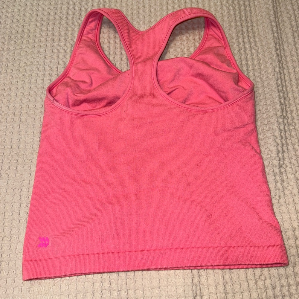 Pink Racerback Tank Top - Picture 2 of 3